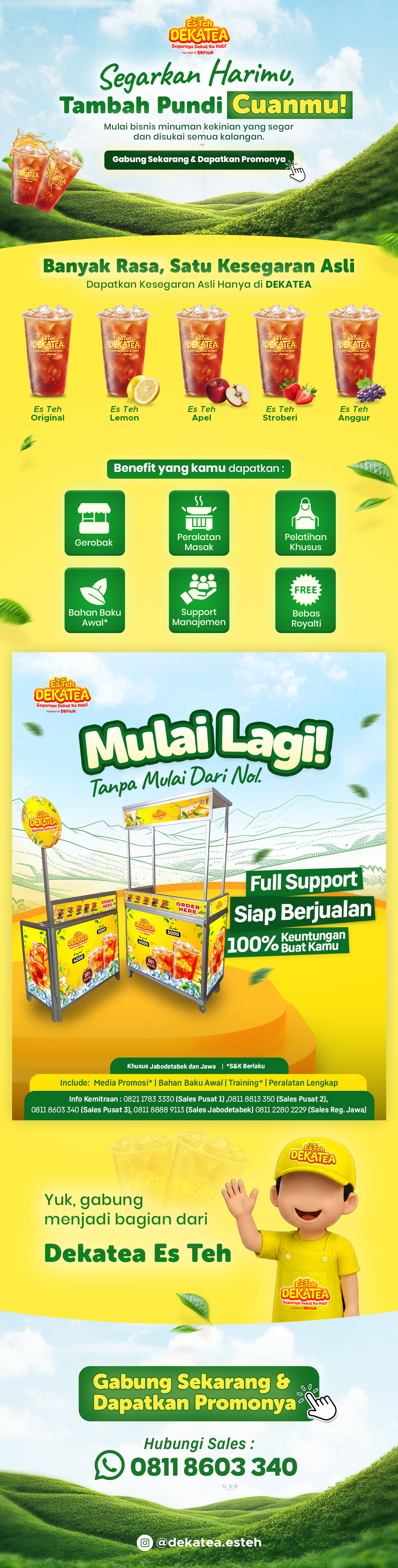 Waralaba Dekatea - Peluang Usaha Minuman Teh Kekinian